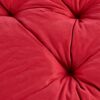 Ambientehome GARDEN FURNITURE SEAT CUSHION FOR SWING or for 2 SEATER BENCH with BACK Approx.100 x 98 x8 cm RED!!