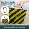 Anavim Heavy Duty Water Weight Bag Saddle Design 4 Pack Photo Video Studio Stand, Backyard, Outdoor Patio, Sports, RV Awning (Yellow)