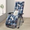 widesmile Sun Lounger Cushion Thick Garden Recliner Chair Cushion Garden Chair Cushion Relaxer Chair Replacement for Outdoor Patio Beach with Str