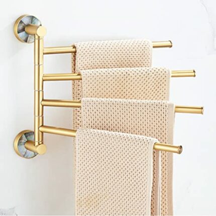 HIGOH Towel Racks, Towel Rail for Bathroom,Brass Towel Bar Wall Mounted Bathroom Accessory Towel Holder Rod