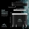 The Arctic Pod Portable Ice Bath Outdoor Tub - 80 x 80 x 72 cm 360L 2.7 kgs Cold Plunge Tub - Round Pool Inflatable Ice Bath Tub for Recovery, Fr