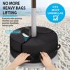 Umbrella Base Weight Bag Weather and UV Resistant Sand Bags up to 85 Ponds of Sand Fits Any Offset Outdoor Patio Umbrella Stand