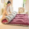 Winter Futon Mattress single double Japanese Style Floor Mattress Roll Up Mattress,Topper Sleeping Pad Portable Mattress for Bedroom Guest Room (