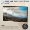 VIVO Corner TV Wall Mount for 37 to 70 inch LCD LED Plasma Flat Screens, Full Motion Articulating Bracket, VESA up to 600x400, MOUNT-CR70C
