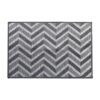 xunfu Front Door Mat Indoor, Super Absorbent Floor Mat Indoor, Kitchen Rugs Non Slip Washable, Dirt Trapper Doormat Outside, Grey 60x90cm