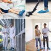 Beper C206UTI002 Waterproof Set of 100-Disposable Shoe Covers, Blue, One Size