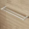 Towel Rack Aluminum Towel Holder Double Pole Towel Rail Wall Mounted Bathroom Kitchen Accessories Modern Brushed Finish Drilling Installation
