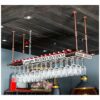 Ceiling Stylish Simplicity Wine Bottle Rack Stylish Simplicity Industrial Metal Retro Stylish Simplicity Down Home Glass Goblet Rack Kitchen Cutl