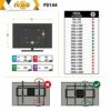 RICOO TV Wall Bracket Mount fixed flat approx 26-55 Inch LED LCD OLED Screens F0144 Universal for VESA 200x200-400x400 Black