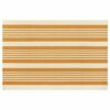 Blue Striped Outdoor Rug, 3'x5' Cotton Hand-Woven Reversible Area Rug Fall Front Porch Rug Washable Front Door Mat Welcome Layered Halloween Door