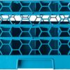 Carlisle RG36-314 OptiClean 36-Compartment Glass Rack w/ 3 Extenders, Polypropylene, 20.88" Length, 20.88" Width, 8.72" Height, Blue (Case of 2)