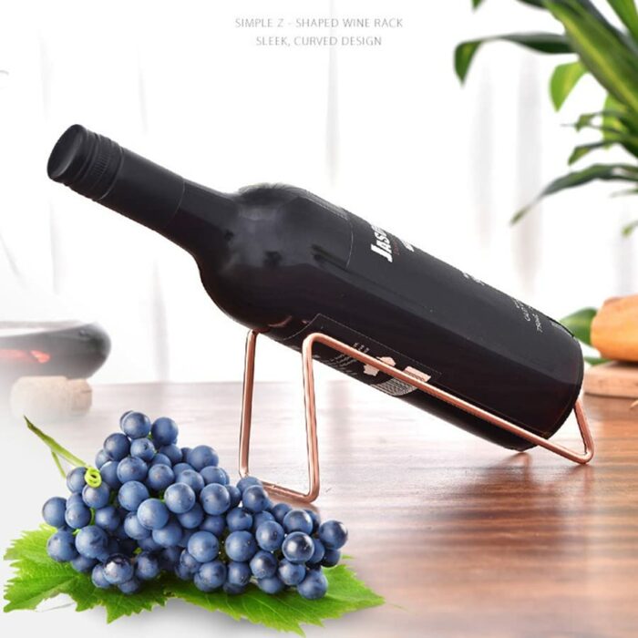 ARFUKA Countertop Wine Rack Tabletop Wine Holder Freestanding Stainless Steel Wine Stand Wine Bottle Holder Perfect Wine Gifts for Wine Lovers Ro