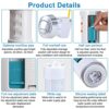 Toilet Dual Flush Valve with Push Button Toilet Flush System Replacement Adjustable Universal 1.5" or 2" Outlet 300mm Cable Cistern Flush Replace