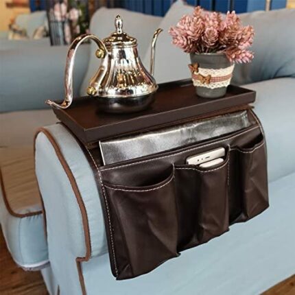 FURJOY Sofa Couch Remote Control Holder- Chair Armrest Caddy Pocket Organizer, Remote Control Caddy，Use for Remote Controls, Game Controller, Pen