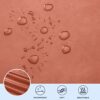 SU SUBRTEX Leather Couch Cushion Covers Waterproof Seat Covers Chair Loveseat Sofa Protector Leather Slipcovers for Settee Seater(3 seater, Orang