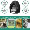widesmile Double Egg Chair Cover 420D Oxford Fabric Outdoor Hanging Double Egg Chair Covers Waterproof Anti-dust Garden Wicker Cocoon Swing Chair