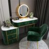 BVDSG Marble Dressing Table Bedroom Storage Cabinet All-in- Makeup Self-contained Dressing Table