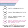 15x Magnifying Mirror with Light & Tweezers - Lighted Makeup Mirror with Strong Magnification for Precise Makeup, Plucking, Lighted Magnified Mir
