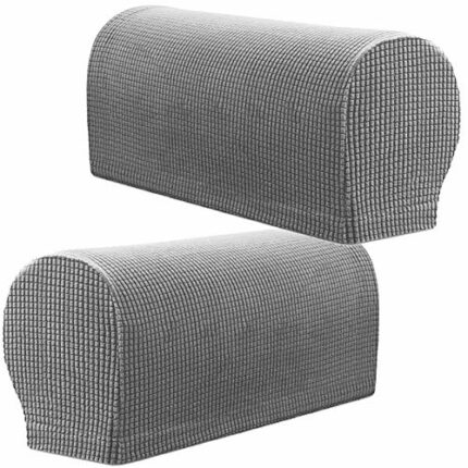 PBIEHSR Arm Rest Covers, Stretch Armchair Couch Armrest Chair Covers for Furniture Protector, Anti-Slip Sofa Chair Arm Caps Spandex Polyester Sli