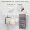 Ulinek Towel Rail Suction Cup, Bath Towel Bar 64cm / 36cm Sucker Hook No Drilling Wall Mounted Towel Rack Reusable with Powerful Force Towel Hold