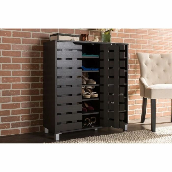 LUKEO Home Hall Corridor 2 Door Shoe Cabinet Shoe Storage Rack Shoe Cabinet Shoe Storage