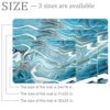 VBFOFBV Door Mat, Outdoor Indoor Doormat, Durable Floor Mat Non Slip Rug, Front Doormat for Entryway, Patio, Marble Texture Modern Art Blue Lines