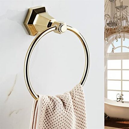 HIGOH Towel Racks,Bath Towel Holder,Bathroom Hand Towel,Towels,Solid Brass Wall Mounted Towel Holder Hangers,Towel Rack,Bathroom Accessories,Home