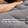 SONIVE Quilted Mattress Pad with NANOtex-Additive Ultra Fluffy Soft Topper Breathable Noiseless cooling Fitted Mattress Protector with Premuim Al