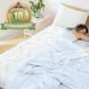 Twin XL Waterproof Mattress Protector, Cooling and Breathable Rayon Made from Bamboo College Dorm Mattress Pad Cover, Deep Pocket Bed Cover-Stret