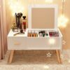 BVDSG Nordic Window Table Small Tea Table Tatami Simple Windowsill Low Table Bedroom Furniture Dressing Table With