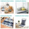 BLS Non-Slip Cushion Underlay Couch Underlay Pad, Keep Your Cushions Stay in The Place for Sofa Upgraded Double Sided Anti-Slip Silicone + Felt i