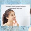 Bathroom mirror Illuminated with LED Light Wall Mounted Frameless Lace Defogging Explosion Proof High Definition Silver Mirror