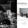 Bath Taps Black Waterfall Tub Taps Round Bathroom Bath Tap Brass Mixers