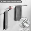 BGL Chrome Swivel Towel Rail,Stainless Steel Bathroon Kitchen Wall Mounted Towel Rack Holder with 2 Swivel Bars
