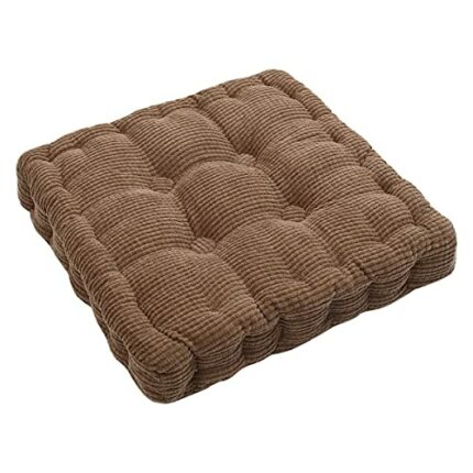 ASDF Garden Furniture Pad, Outdoor/indoor Water Thicken 2 Seater Bench And Patio Furniture Pad Cushion 55x55cm brown-6
