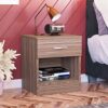 Vida Designs White Bedside Drawer, Bedside Cabinet, 2 Drawer, Bedside Table, Metal Handles & Runners