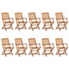 vidaXL Solid Acacia Wood Garden Dining Set 11 Piece Outdoor Terrace Backyard Patio Furniture Dining Dinner Table and Chair Seating Seat