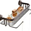 Bathroom Lavatory Towel Shelf with Towel Bars Wall Mount Holder Oil Rubbed Bronze Bath Towel Holder Shelf Wall Mounted Towel Rack