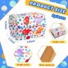 Zhanmai Confetti Prize Treasure Box Confetti Treasure Chest Treasure Cardboard Box Kids Prize Box for Kids Birthday Classroom Supplies Treasure O