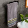 BangShou Towel Rail Holder, Bathroom Hand Towel Rack Self-Adhesive for Tea/Bath Towel, Small Stainless Steel Towel Hanger for Kitchen& Over door