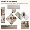 VASUHOME Glass Full Length Wall Mirror Tiles - 12x10 Inch - 4PCS, Frameless Gym Mirrors for Home Gym, Full Body Mirror Tiles for Bedroom, Living