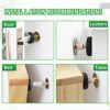WETARENDA Adjustable Threaded Bed Frame Anti-Shake Tool, 2 Pack Headboard Stoppers Bed Wall Stopper Bedside Antishake Telescopic Support Stabiliz