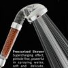 SHOPTOP® Shower Head High Pressure 3 Modes Adjustable Showerheads for Hard & Low Water Pressure with Replaceable Filter Contains Purifying Filtra
