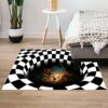 Augproveshak Clown Decorations Halloween Doormat, Spooky Clown Welcome Area Rug Door Mats Indoor Outdoor Bath Carpet Hearth Stair Rugs, for Hallo