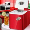 XYZMDJ Ice Maker Commercial Milk Tea Shop Small Household Mini Table Bar Round Ice Making Machine