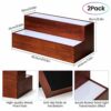 B4Life Liquor Bar Bottle Display Shelf, 2 Tier Real Wood Bar Shelves for Liquor Bottles, Bar Shelf for Liquor, Liquor Shelf for Home Bar Liquor S