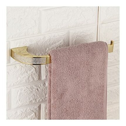 HIGOH Towel Racks, Towel Rail for Bathroom,Copper Crystal Toilet Towel Rail Rack,Towel Holder Bathroom Hand Towel Holder Hanger Wall Hanging Kitc