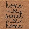 Coco&Coir Door Mat | Indoor | Natural Coir Welcome Mat | Durable Long-Lasting Home Sweet Home Design (45cm x 75cm)
