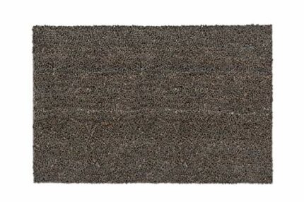 Carpido Non-slip coconut mats, antibacterial door mats, for covered outdoor use, sustainable natural fibres, 100% coconut, 40 x 60 cm, grey