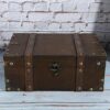 Decorative Treasure Jewelry Chest, Chest Box Case Treasure Jewelry Chest with Lock Treasure Chest, for Books Jewelry Home Treasure Box Kitchen Or